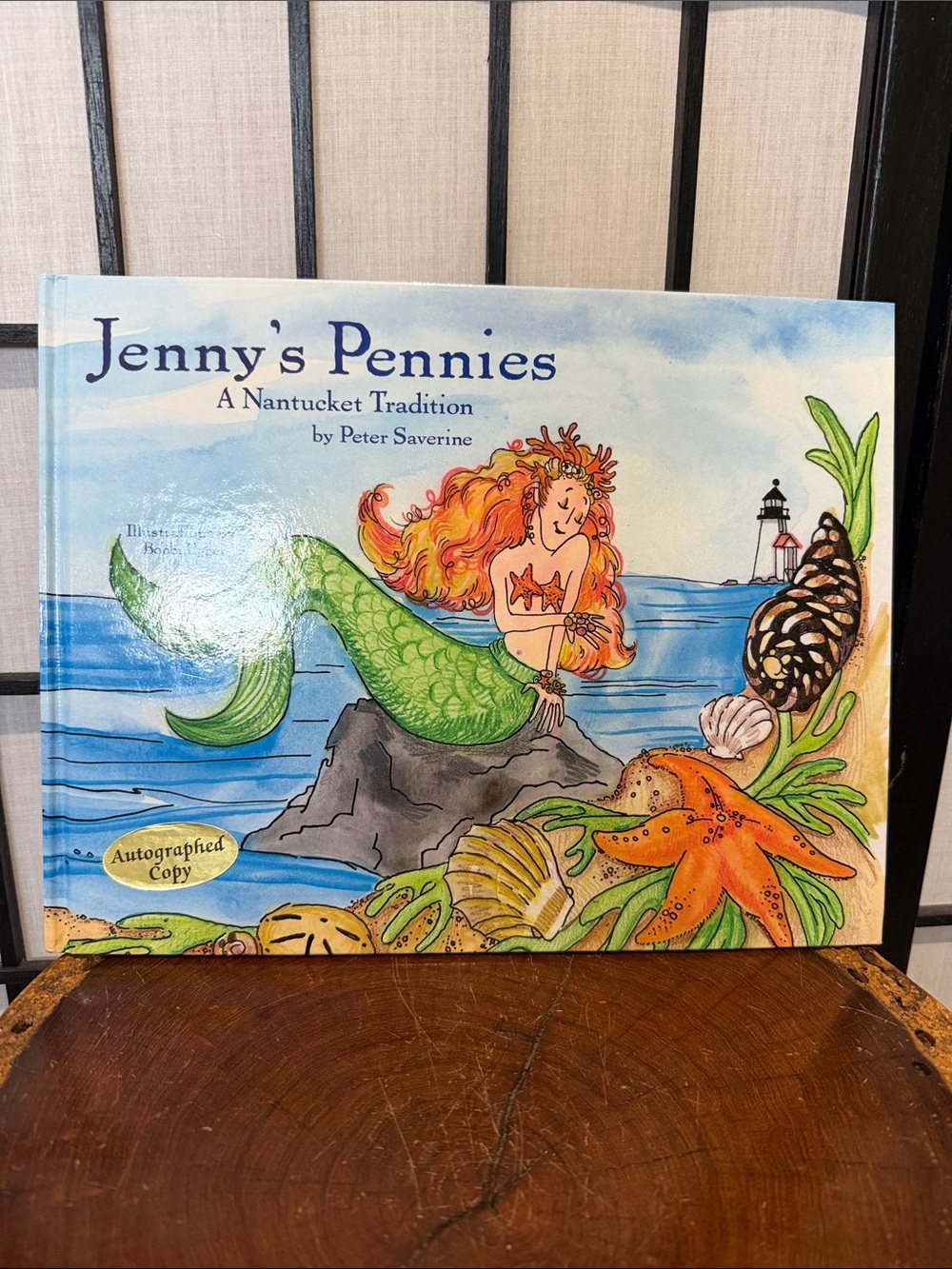 Jenny's Pennies Autographed by - Peter Saverine Children's Book Nantucket